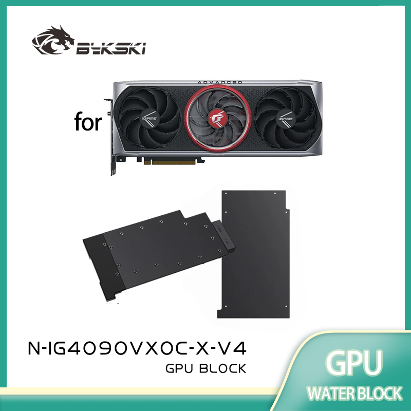 Rtx 4090 Water Block Full Cover - Blok GPU Bykski untuk Kartu Grafis